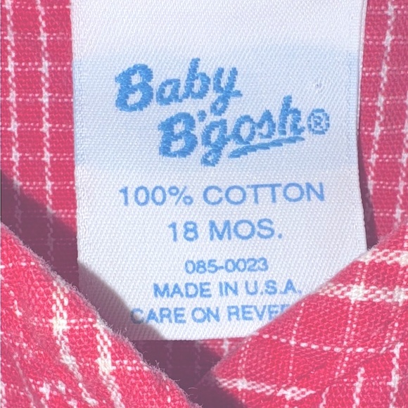 3/$15. Bundle sale Vintage Baby B’gosh Adorable Pink and white  Romper 18 months - Picture 7 of 10